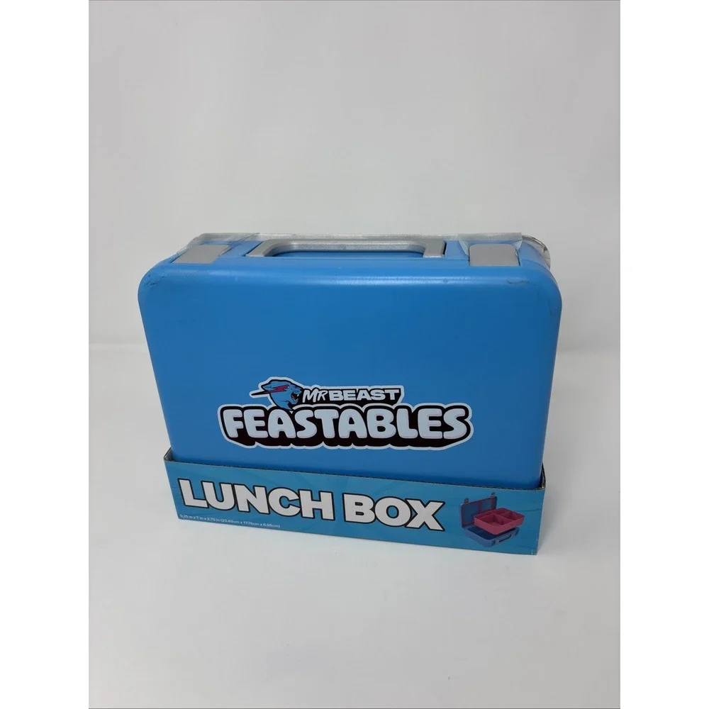 Mr Beast Feastables Worlds Coolest Lunch Box Blue/Pink Brand New In Package